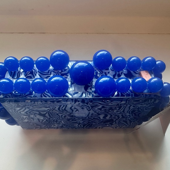 Cult Gaia Vibrant Blue Beaded Bag -NWT - Picture 3 of 6